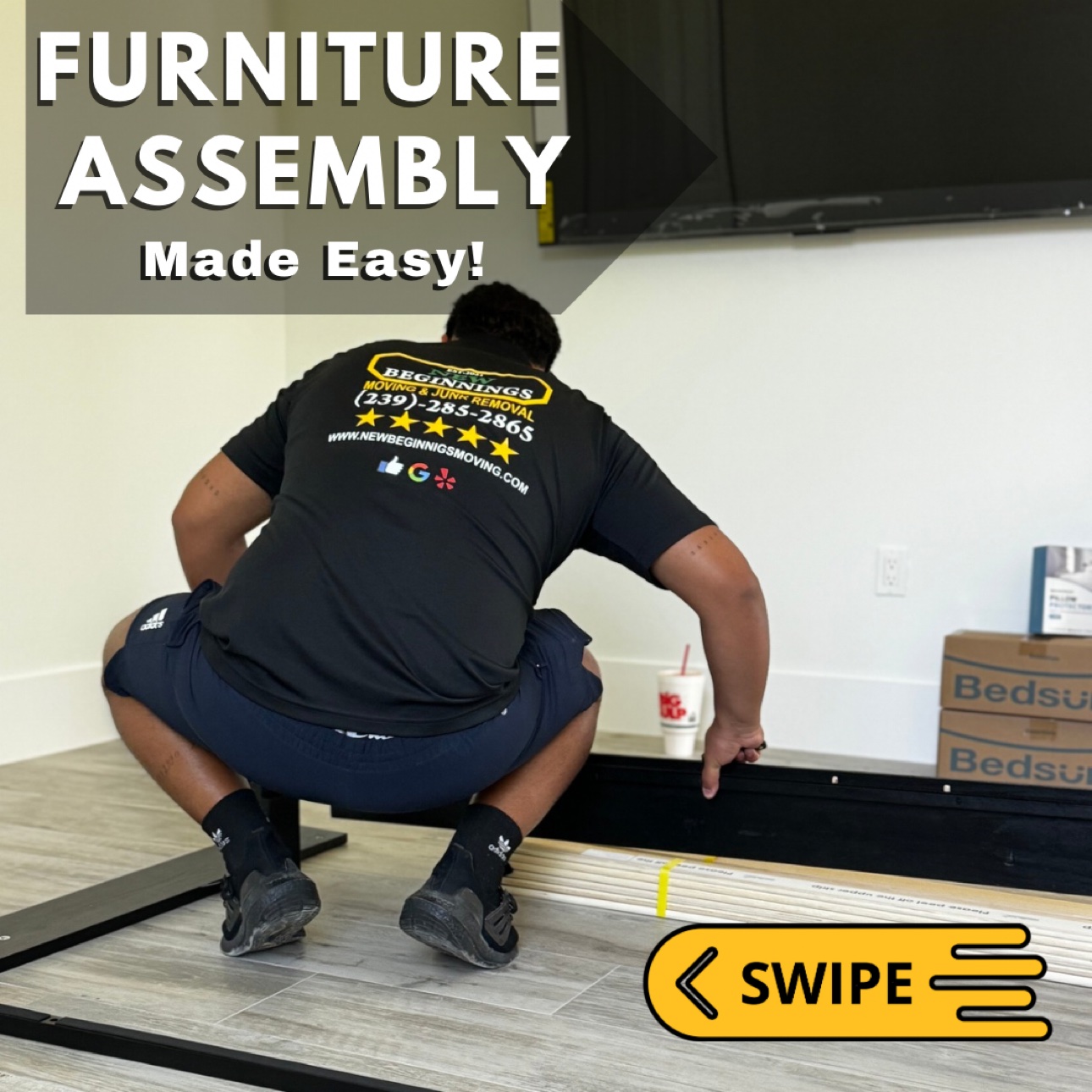 Furniture assembly by New Beginnings